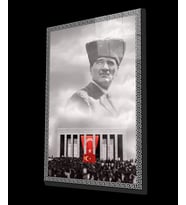 Atatürk Cam Tablo 4 mm Dayanıklı Temperli Cam