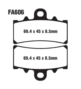 Bajaj Ktm Rc Duke 125-200-390 Ön Fren Disk Balatası Fa606 İth