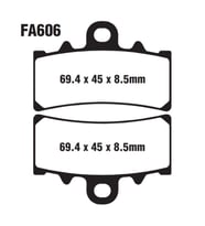 Bajaj Ktm Rc Duke 125-200-390 Ön Fren Disk Balatası Fa606 İth