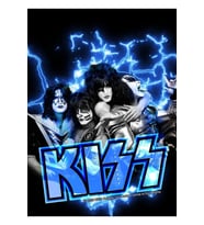 Kıss ® The Band - Tüm Üyeler Elektrikli Tablo Ahşap Poster Dekoratif