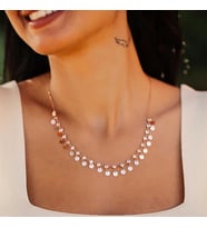 Zirkon Taşlı Pullu Kadın 925 Ayar Gümüş Kolye