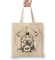 Vitruvian Man Drum Kit Black Lines Bez Çanta Uzun Saplı
