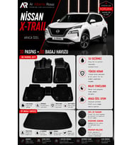 NİSSAN X-TRAİL E-POWER 2022-2026 Araca Özel 3D Paspas + 3D Bagaj Havuzu
