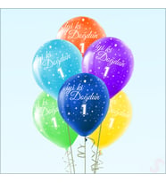 1 Yaş İyi ki Doğdun Çok Renkli Pastel Balon, 30cm x 8 Adet