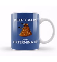 Keep Calm And Exterminate Doctor Who Kupa Bardak Porselen