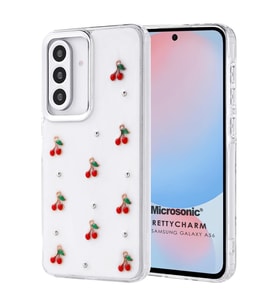 Microsonic Samsung Galaxy A56 Kılıf PrettyCharm Cherry (Kırmızı)