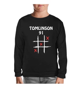 Louis Tomlinson - 91 Siyah Çocuk Sweatshirt