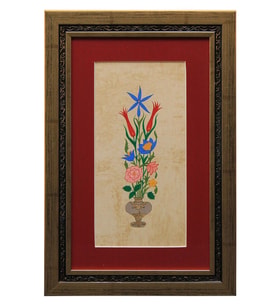 e38 EL İŞÇİLİĞİ VAZOLU BUKET 41*27 cm - 1816