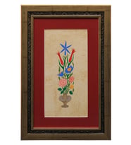 e38 EL İŞÇİLİĞİ VAZOLU BUKET 41*27 cm - 1816