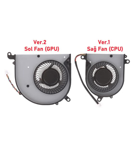MSI Modern 15 A5M ile Uyumlu Fan V1 Sağ Fan (CPU Fan)