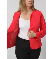 3261  SIFIR YAKA OFİS BLAZER CEKET (Nar Çiçeği)