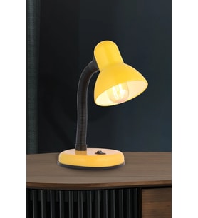 YL86-1002 Noas Berlin Spiralli Masa Lambası Sarı Anahtarlı