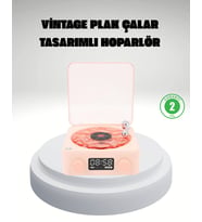 Northcity 3-ü-1 Gece Lambası Stereo Bluetooth Hoparlör ve Dijital Saat - Su Dalgası Efektli Dekoratif Işıklandırma