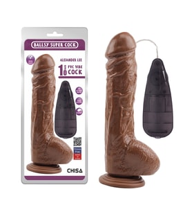 OdinsShop 25,5 cm Gerçekçi Titreşimli Dildo Vibratör Penis