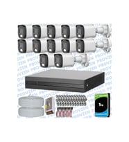 Provzen Dahua 14 Kameralı Full HD Fullcolor Mikrofonlu Güvenlik Kamerası
