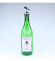 Yağdanlık Sosluk Sirkelik Özel Akıtıcılı Çimen Yeşili Ay Çiçek Etiketli 750 ml