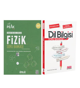 Ünlü Yayıncılık AYT Fizik Best Peak ve AKM Dil Bilgisi Soru Bankası Seti 2 Kitap