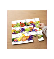 Taze Meyveler Tasarımlı 24 Parça Ahşap Çocuk Puzzle MPK0576