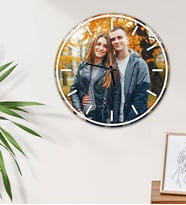 Kişiye Özel Fotoğraflı UV Baskılı Duvar Saati