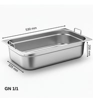 ÜRET Saplı Gastronom Küvet GN 1/1 200 mm 28 lt