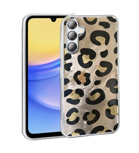 Samsung Galaxy A36 Uyumlu Kılıf Desenli Zore Mep Kapak (Gold)