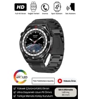 Yeni Nesil SK4 Ultimate Amoled HD Oval Ekran Spor Sağlık Sensörlü IOS Android Uyumlu Akıllı Saat