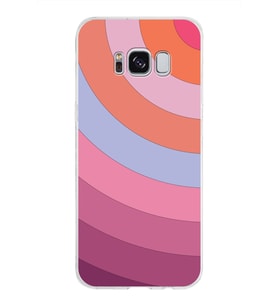 Samsung Galaxy S8 Kapak Renk Cümbüşü Tasarımlı Şeffaf Silikon Kılıf