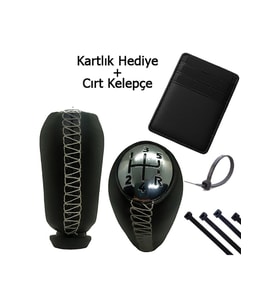 Kangoo 3 (2010-2018) Premium Krom Dikişli Deri Vites Topuzu