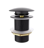 VALTEMO BRASS POP-UP MATT BLACK SİFON BAŞLIĞI (Siyah)
