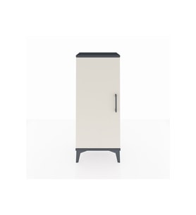 Arges Komodin 2 Raflı Tek Kapaklı 44x30x106 Antrasit-Aytaşı