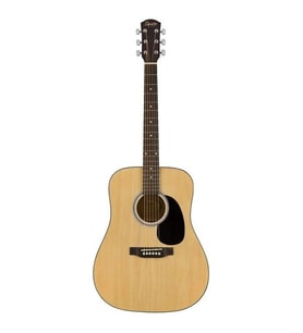 Squier 0961090021 SA-150 Dreadnought Akustik Gitar (Naturel) Tam Boy Dreadnought Gövde Ihlamur Ağacı ve Parlak Cila