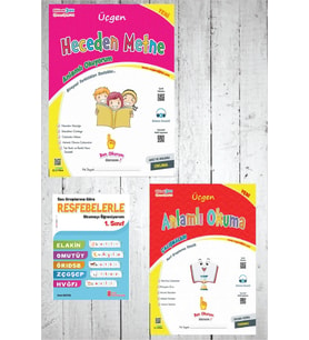 Üçgen 1.Sınıf Heceden Metne+Anlamlı Okuma (Karışık)