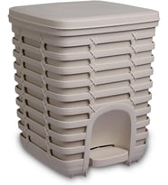 Palm Pedallı Çöp Kovası 9 Lt - Bej M-E54-09