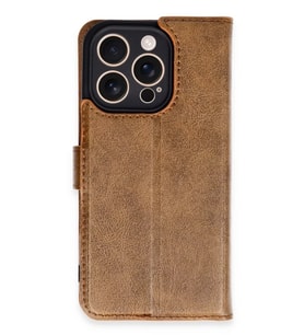 Newface Apple iPhone 16 Pro Kılıf Trend S Plus Kapaklı Kılıf - Taba