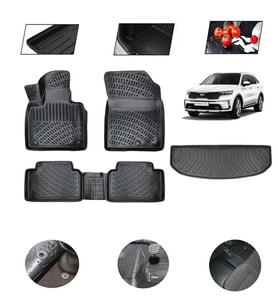 Kia Sorento 7 Koltuklu Benzin 2022 Model 4D Bagaj Paspas Set