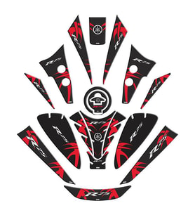 Yamaha R25 2019 - 2024 Uyumlu Tank Pad Set 006