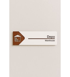 Lucena Depo Ofis Oda Kapı İsimliği Yönlendirme Tabelası Levhası Kişiselleştirilebilir