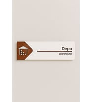 Lucena Depo Ofis Oda Kapı İsimliği Yönlendirme Tabelası Levhası Kişiselleştirilebilir