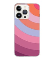 Apple iPhone 13 ProMax Uyumlu Kapak Renk Cümbüşü Tasarımlı Şeffaf Silikon Kılıf