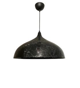 Dylight Retro Siyah Eskitme Desenli Dekoratif Tekli Rustik Metal Sarkıt Avize 43 Cm