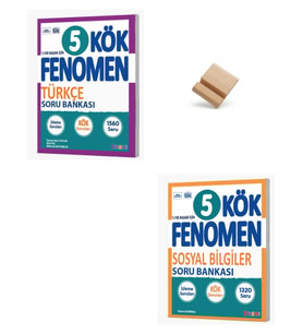 Fenomen 5. Sınıf Maarif Türkçe ve Sosyal Bilgiler Kök Soru Bankası + Telefon Standı
