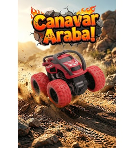 360 Derece Takla Atan Sürtmeli Canavar Kamyon - Darbeye Dayanıklı Monster Truck Oyuncak Araba