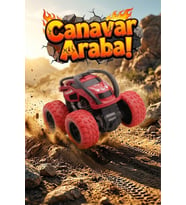 360 Derece Takla Atan Sürtmeli Canavar Kamyon - Darbeye Dayanıklı Monster Truck Oyuncak Araba
