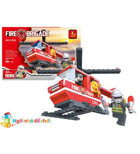 Ausini - Asya Brick 21302 Fire Brigade Set - 105 PARÇA