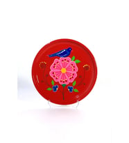 Tepsi Kırmızı Kuşlu (26 Cm)