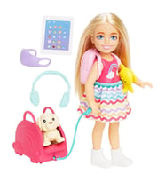 Barbie Seyahatte Chelsea Bebek ve Aksesuarları HJY17