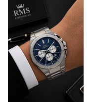 RMS Romanson Premium Erkek Kol Saati Çelik Kordon 5 ATM Su Geçirmez Kronometreli Kadran AG2134.13