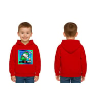 Unisex  Baskılı brawl stars Çocuk Swaetshirt Kapüşonlu 3 İplik Şardonlu (Kırmızı)