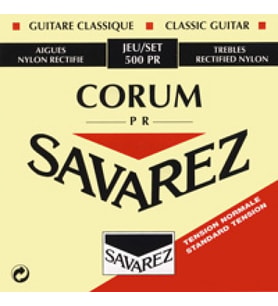 Savarez 500pr Klasik Gitar Tel Seti - New Crystal Corum (normal Tansiyon)  Net Ve Parlak New Crystal Naylon Tizler, Esnek Corum Gümüş Sargı Baslar, Geleneksel Ve Berrak Tonlar  Uyum: Normal Tansiyon (orta)