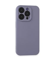 Apple iPhone 15 Pro Max Kılıf Nano içi Kadife Silikon - Lila
